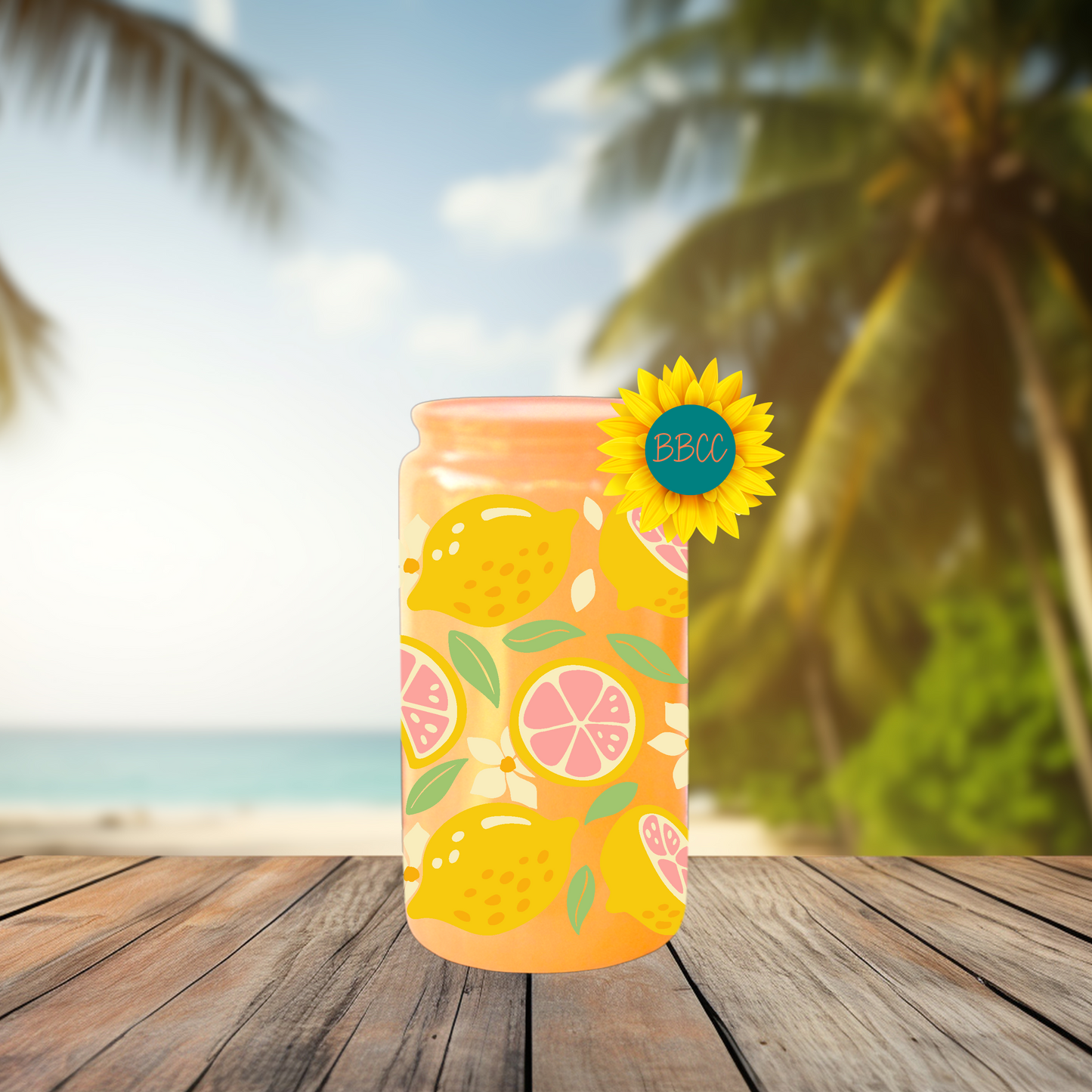 16oz Lemon Citrus Summer Tumbler