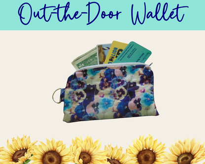 Pansy Meadow Out-the-Door Wallet | Handmade Fabric Wallet