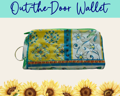 Lemon Grove Patchwork Out-the-Door Wallet | Handmade Fabric Wallet