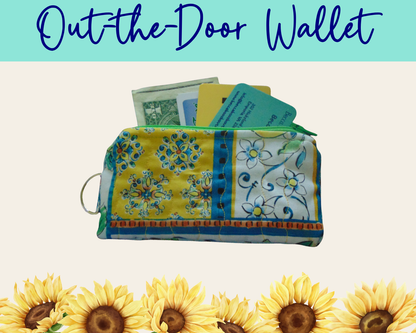 Lemon Grove Patchwork Out-the-Door Wallet | Handmade Fabric Wallet