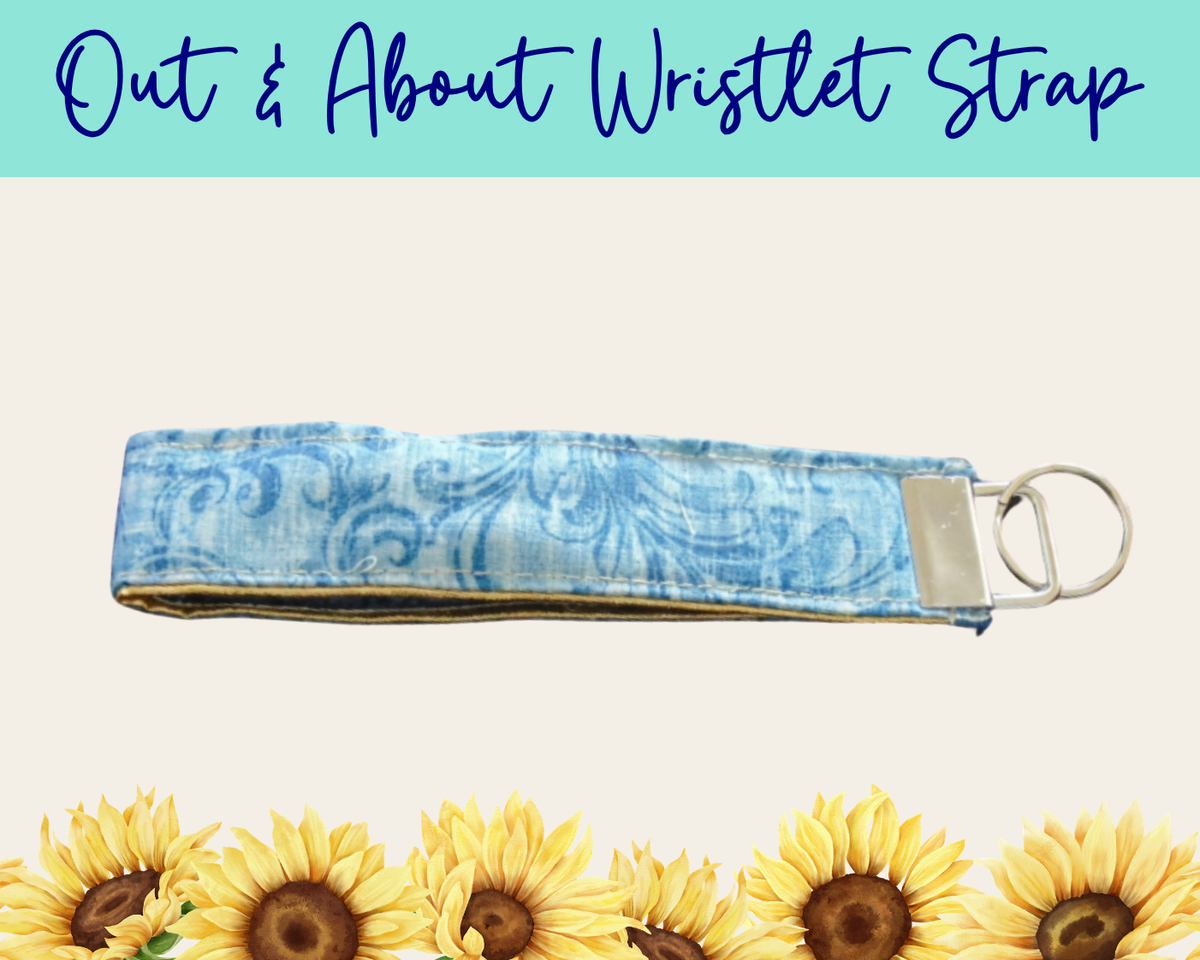Petal Pairings Out & About Wristlet Strap | Handmade Fabric Wristlet