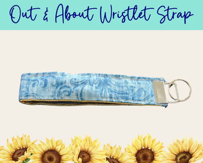 Petal Pairings Out & About Wristlet Strap | Handmade Fabric Wristlet