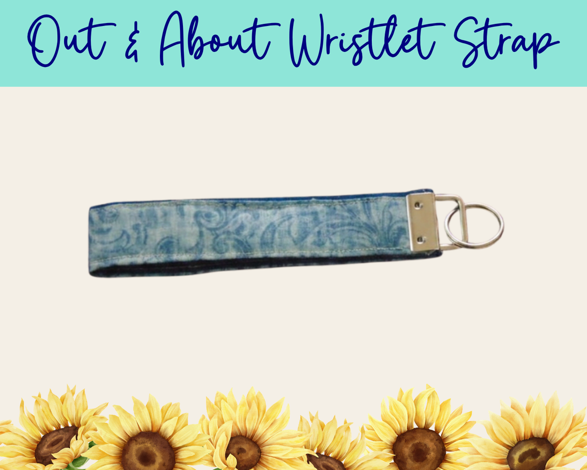 Petal Pairings Out & About Wristlet Strap | Handmade Fabric Wristlet