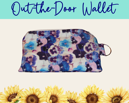 Pansy Meadow Out-the-Door Wallet | Handmade Fabric Wallet