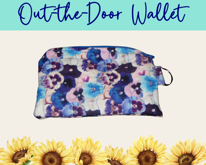 Pansy Meadow Out-the-Door Wallet | Handmade Fabric Wallet