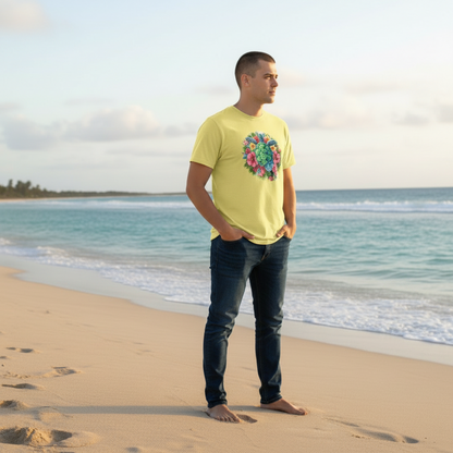 Adult Tropical Sea Turtle Graphic Tee