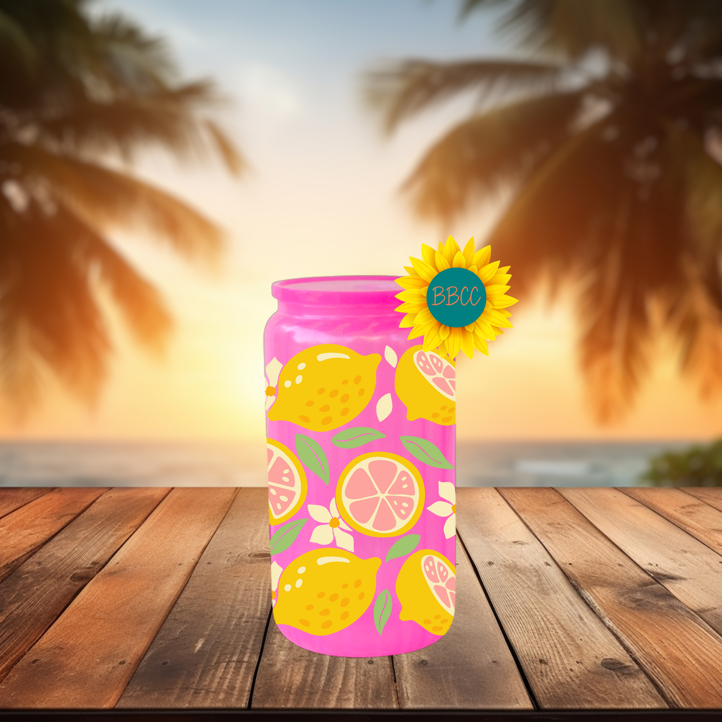 16oz Lemon Citrus Summer Tumbler