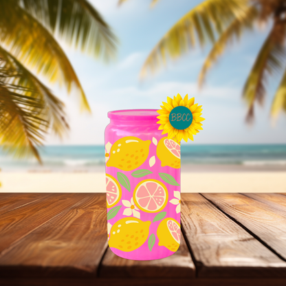16oz Lemon Citrus Summer Tumbler