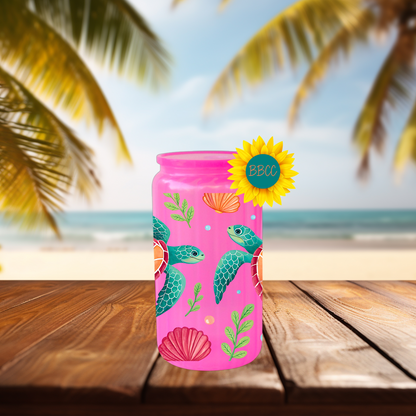 16oz Sea Turtle Coastal Tumbler