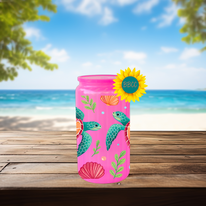 16oz Sea Turtle Coastal Tumbler