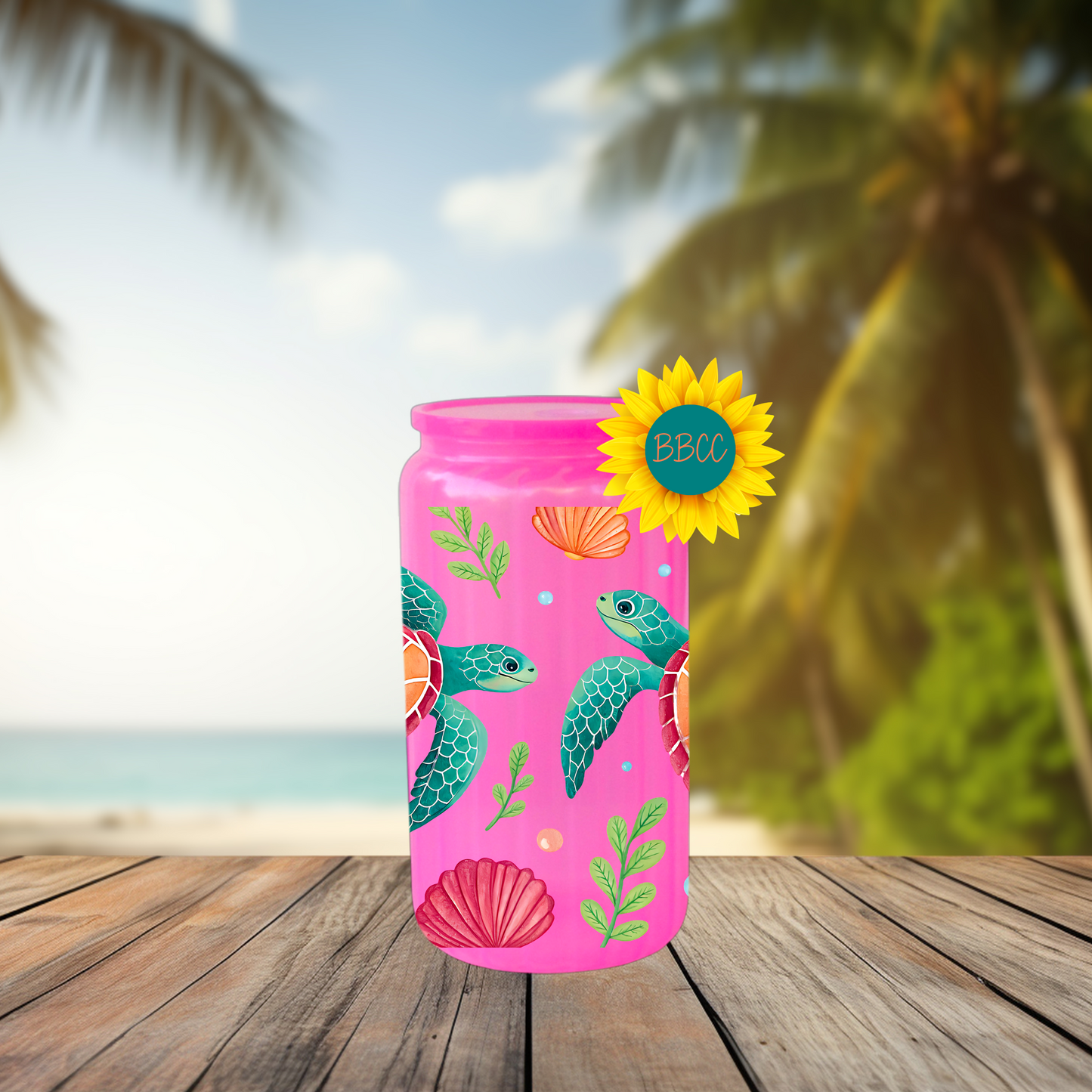 16oz Sea Turtle Coastal Tumbler