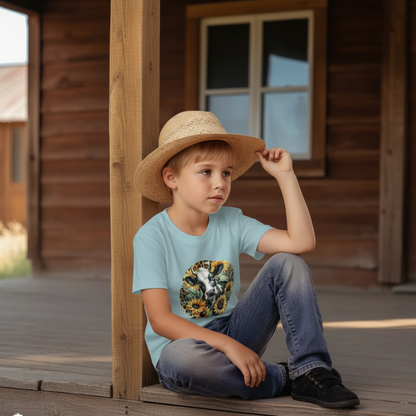 Sunflower Cow Youth Graphic Tee