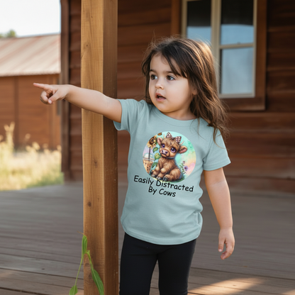 Easily Distracted By Cows Youth Graphic Tee