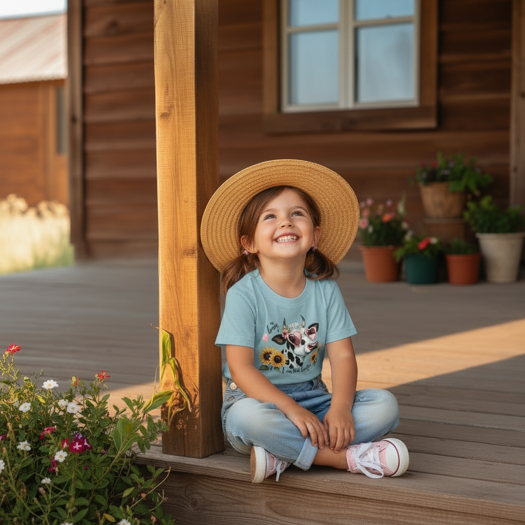 Oh Honey I Am That Heifer Youth Cowgirl Graphic Tee
