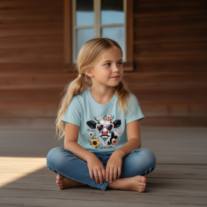 Oh Honey I Am That Heifer Youth Cow Graphic Tee