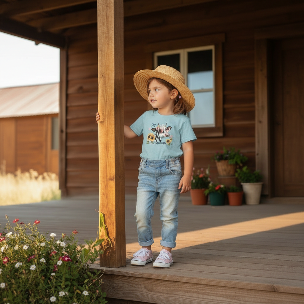 Oh Honey I Am That Heifer Youth Cowgirl Graphic Tee