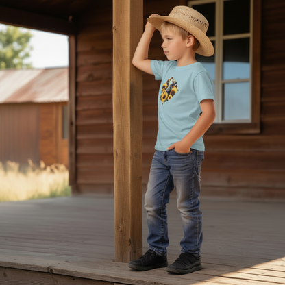 Sunflower Cow Youth Graphic Tee