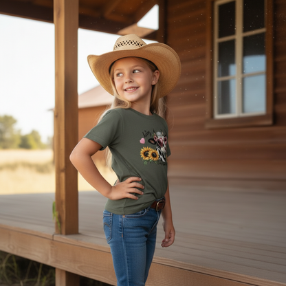 Oh Honey I Am That Heifer Youth Cowgirl Graphic Tee