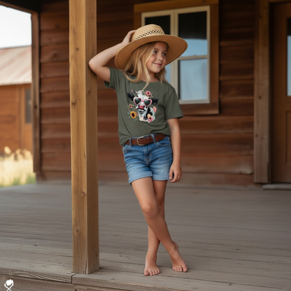 Oh Honey I Am That Heifer Youth Cow Graphic Tee