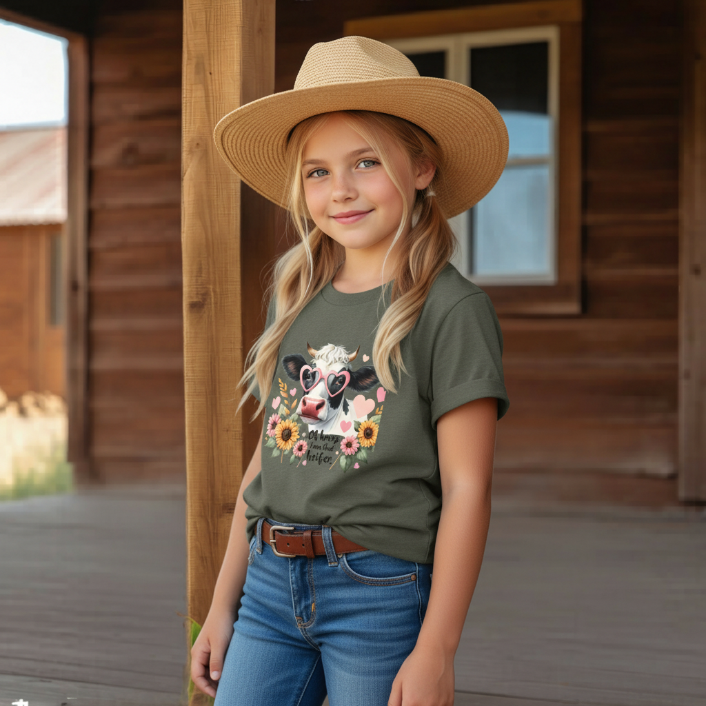 Oh Honey I Am That Heifer Youth Graphic Tee