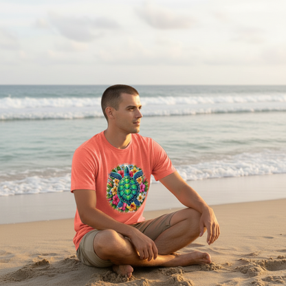 Adult Tropical Sea Turtle Graphic Tee