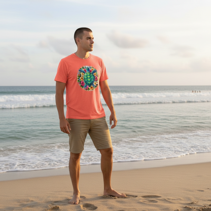 Adult Tropical Sea Turtle Graphic Tee