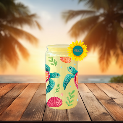 16oz Sea Turtle Coastal Tumbler