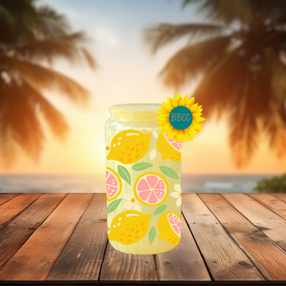 16oz Lemon Citrus Summer Tumbler