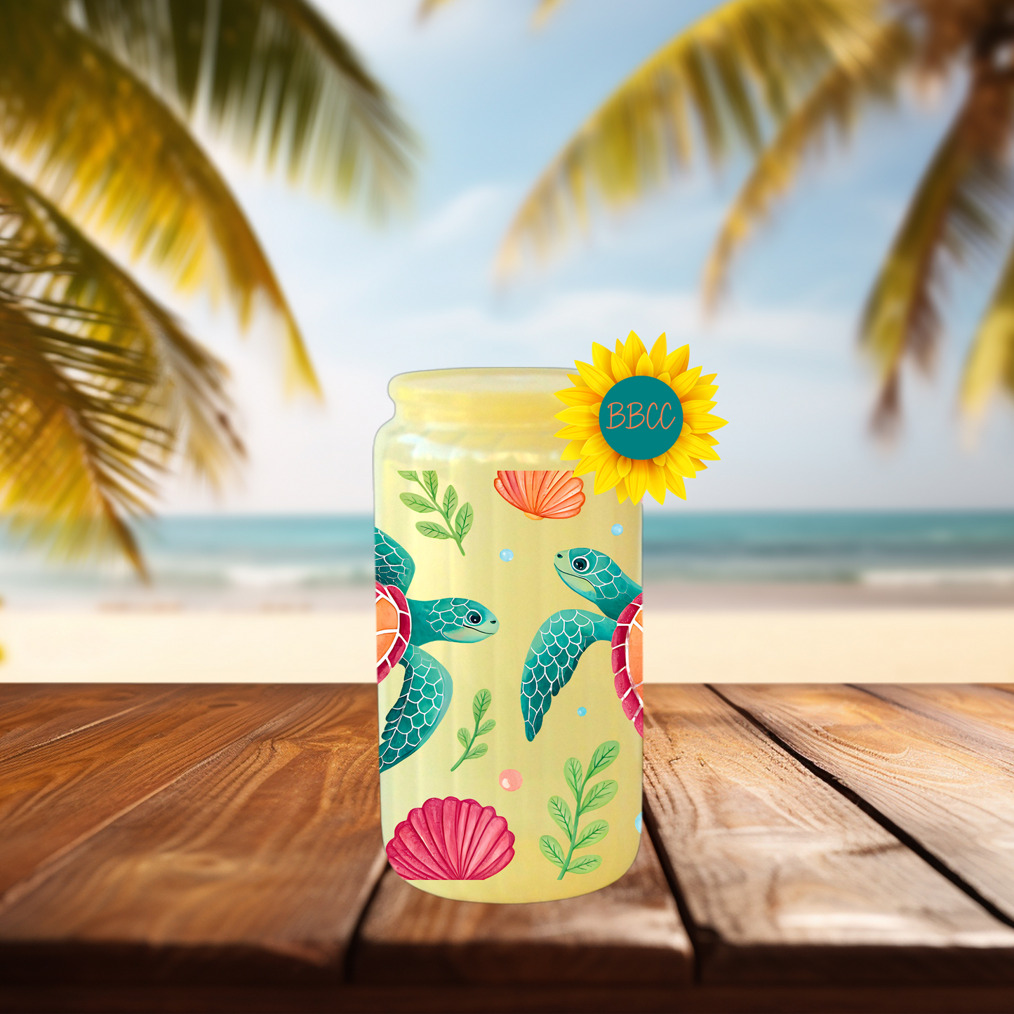 16oz Sea Turtle Coastal Tumbler