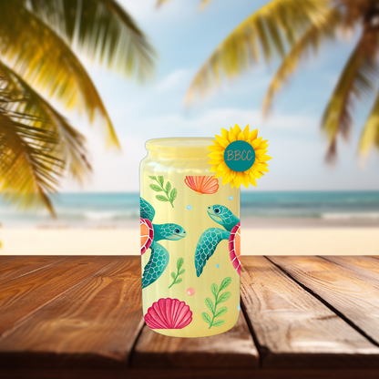 16oz Sea Turtle Coastal Tumbler
