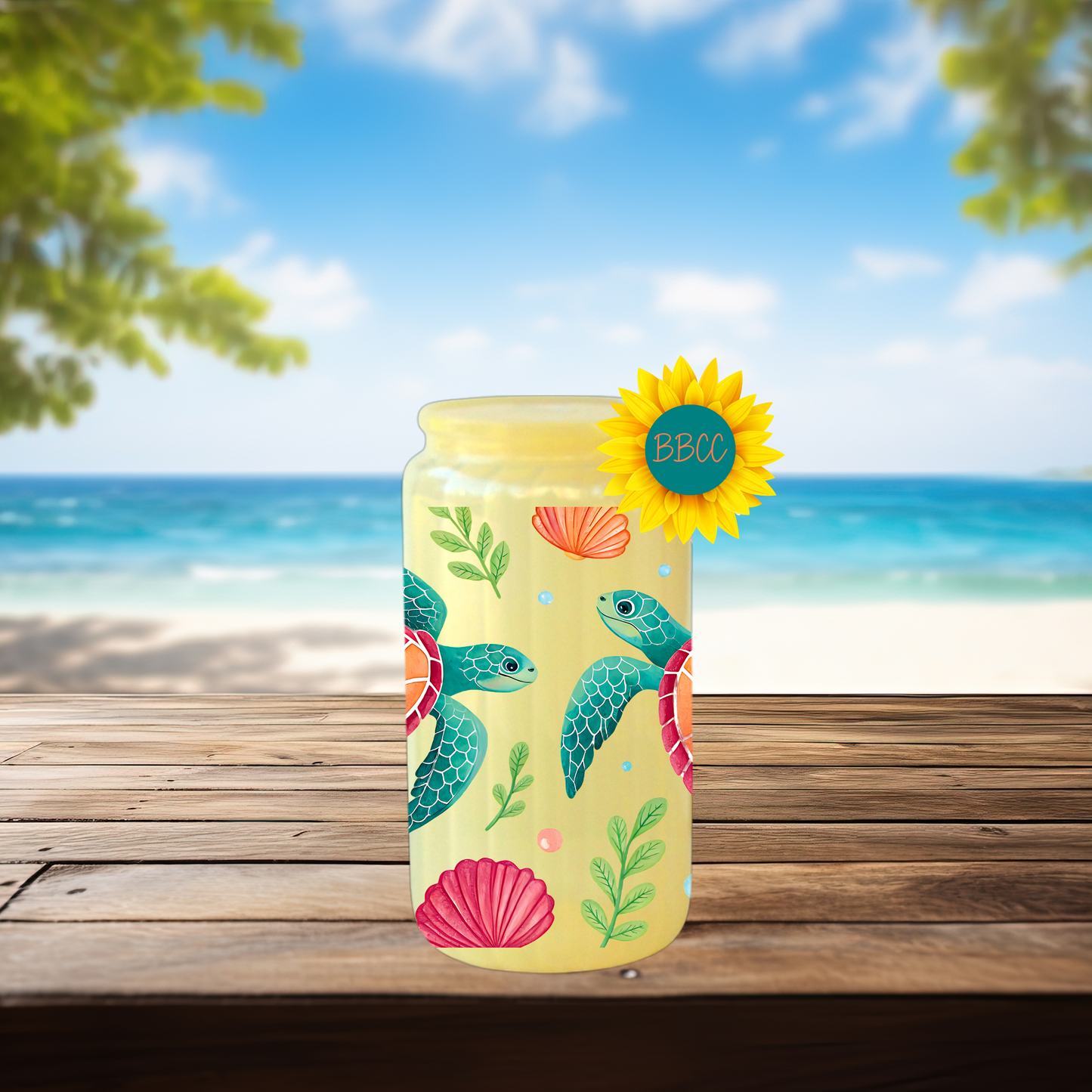 16oz Sea Turtle Coastal Tumbler