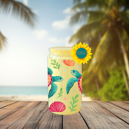 16oz Sea Turtle Coastal Tumbler