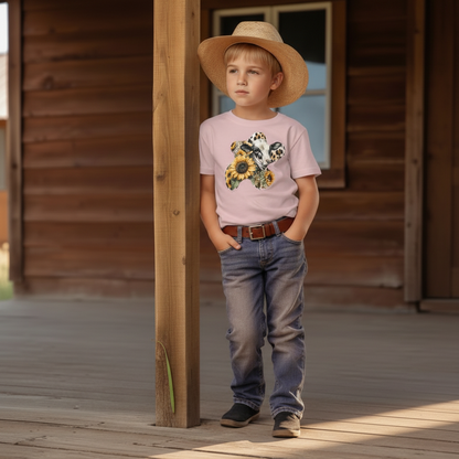 Sunflower Cow Patch Youth Graphic Tee