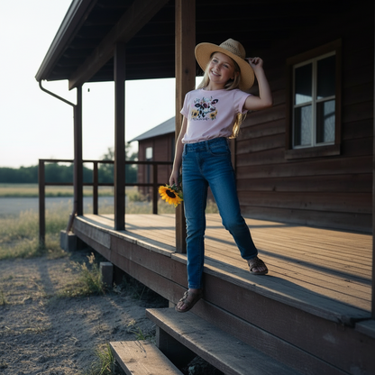 Oh Honey I Am That Heifer Youth Cowgirl Graphic Tee