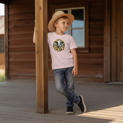 Sunflower Cow Youth Graphic Tee