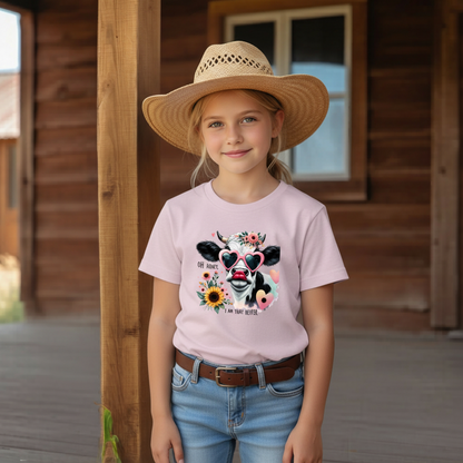 Oh Honey I Am That Heifer Youth Cow Graphic Tee