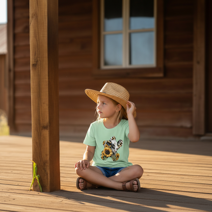 Sunflower Cow Patch Youth Graphic Tee