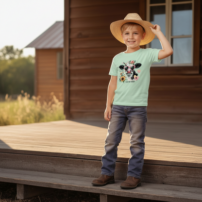 Oh Honey I Am That Heifer Youth Cow Graphic Tee