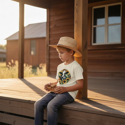 Sunflower Cow Youth Graphic Tee