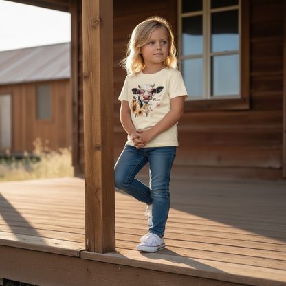 Oh Honey I Am That Heifer Youth Graphic Tee – Cute Cow Sunglasses Shirt