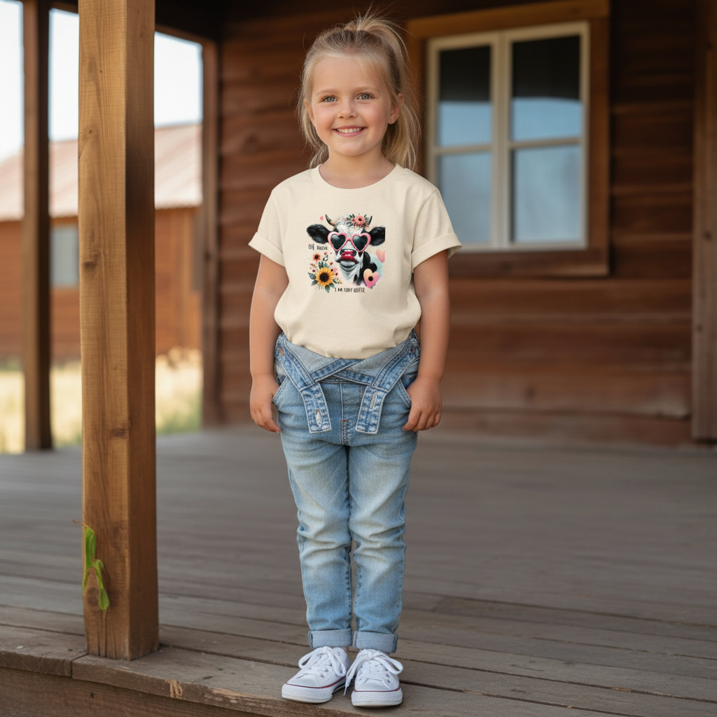 Oh Honey I Am That Heifer Youth Cow Graphic Tee