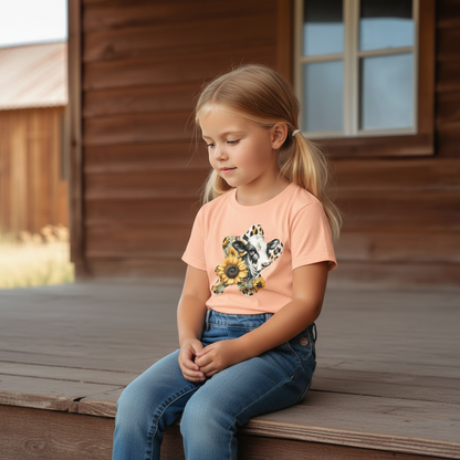 Sunflower Cow Patch Youth Graphic Tee