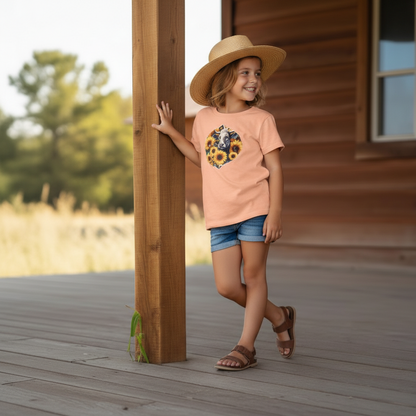 Sunflower Cow Youth Graphic Tee