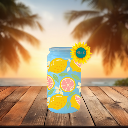 16oz Lemon Citrus Summer Tumbler