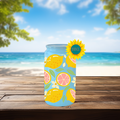 16oz Lemon Citrus Summer Tumbler