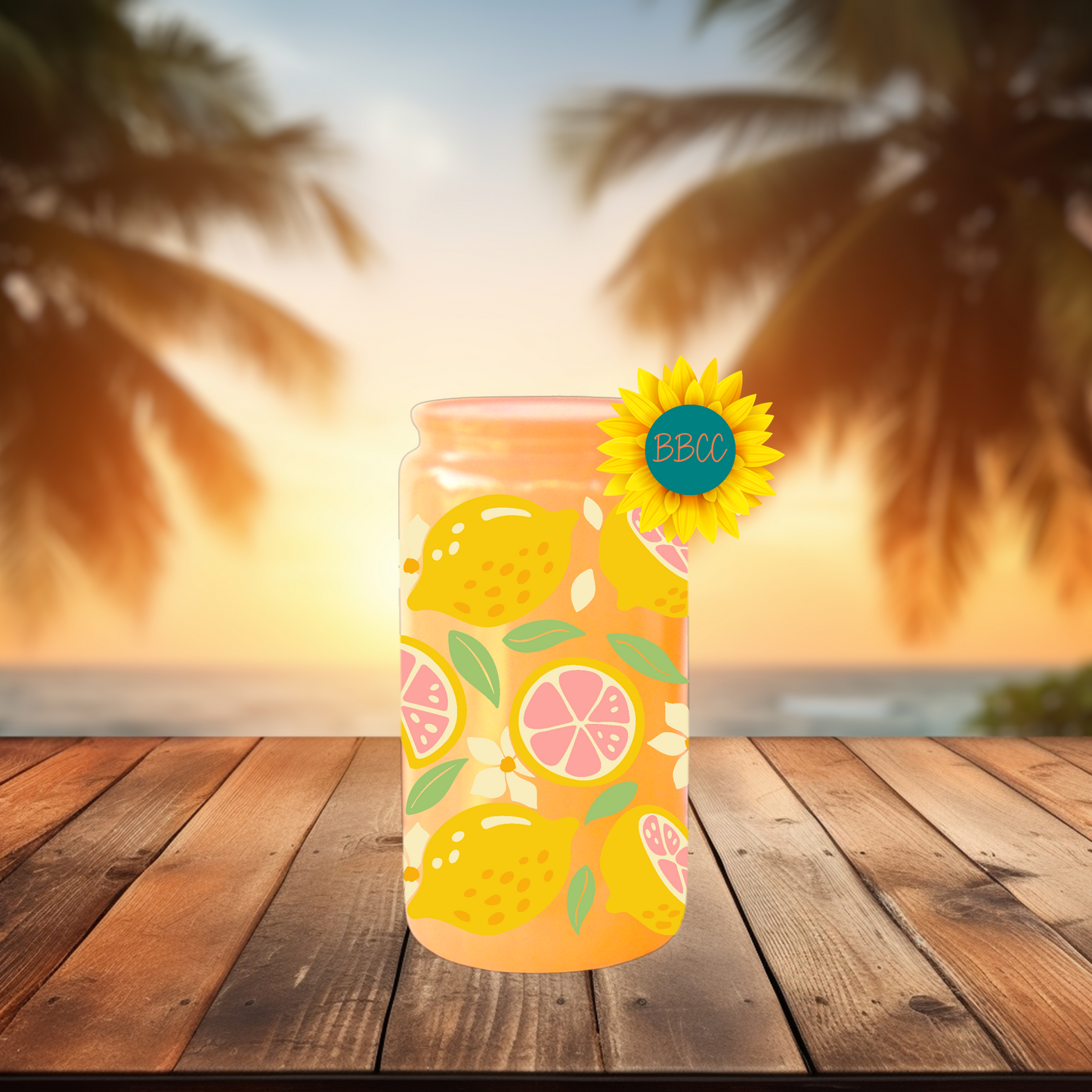 16oz Lemon Citrus Summer Tumbler