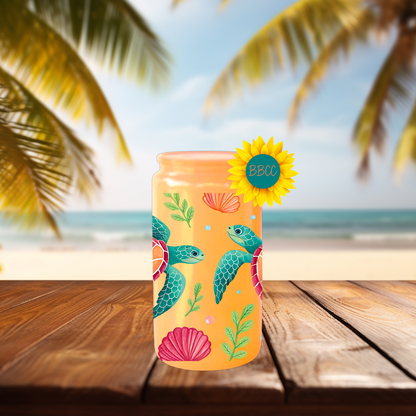 16oz Sea Turtle Coastal Tumbler