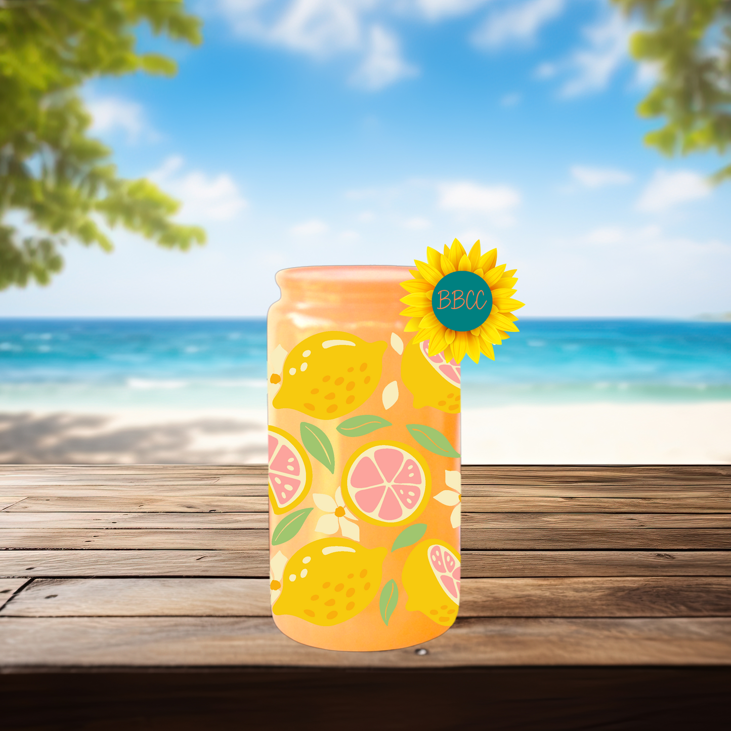 16oz Lemon Citrus Summer Tumbler