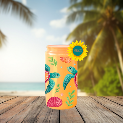 16oz Sea Turtle Coastal Tumbler
