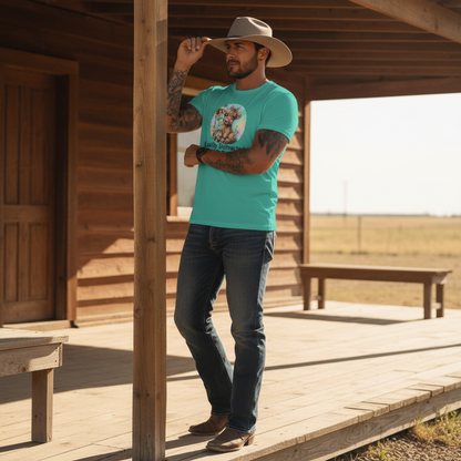 Adult Easily Distracted By Cows Graphic Tee